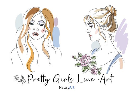 2 Portraits of Pretty Girls