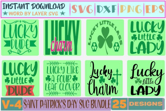 25 Saint Patrick s Day SVG Bundle V-4