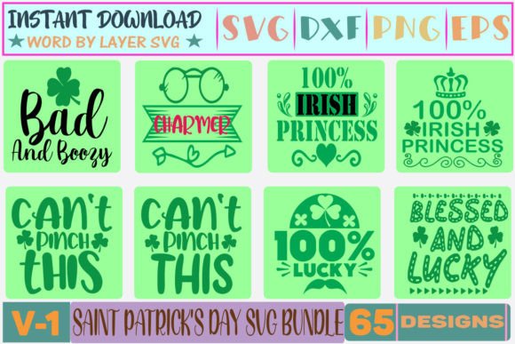 65 Saint Patrick s Day SVG Bundle V-01