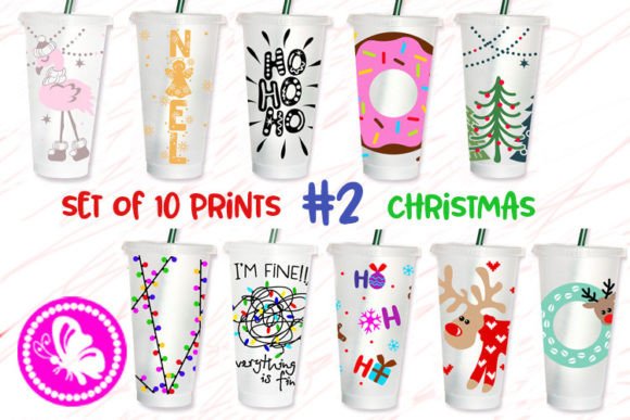Christmas Cup Wrap Design