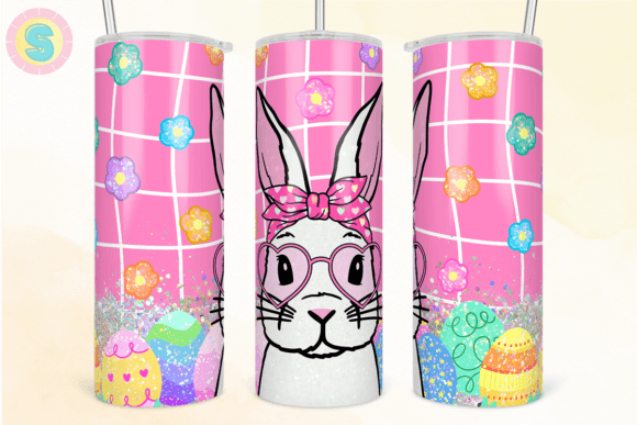 Cute Bunny Easter Tumbler Wrap