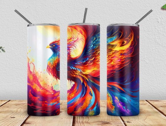 Fire Phoenix 20oz Skinny Tumbler 20oz
