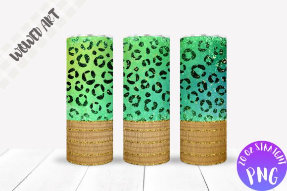 Glitter Leopard Tumbler Wrap