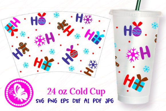 HoHoHo Christmas Gifts 24 Oz Cold Cup