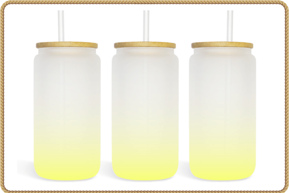 Lemon Ombre Summe 16oz Libby Glass Can