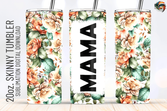 Mama Floral 20oz Tumbler Wrap