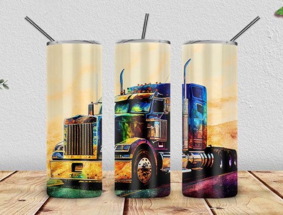 Ruck Driver 20oz Skinny Tumbler PNG