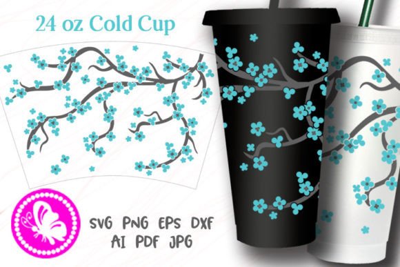 Sakura Spring Flowers Cup Wrap