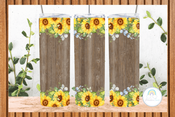 Sunflower Farmhouse Tumbler Wrap