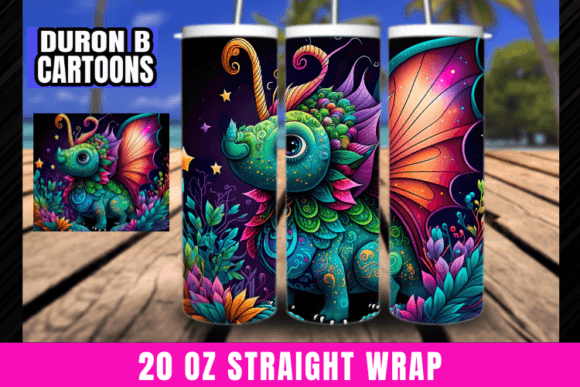 Tumbler Wrap Sublimation Fantasy Png